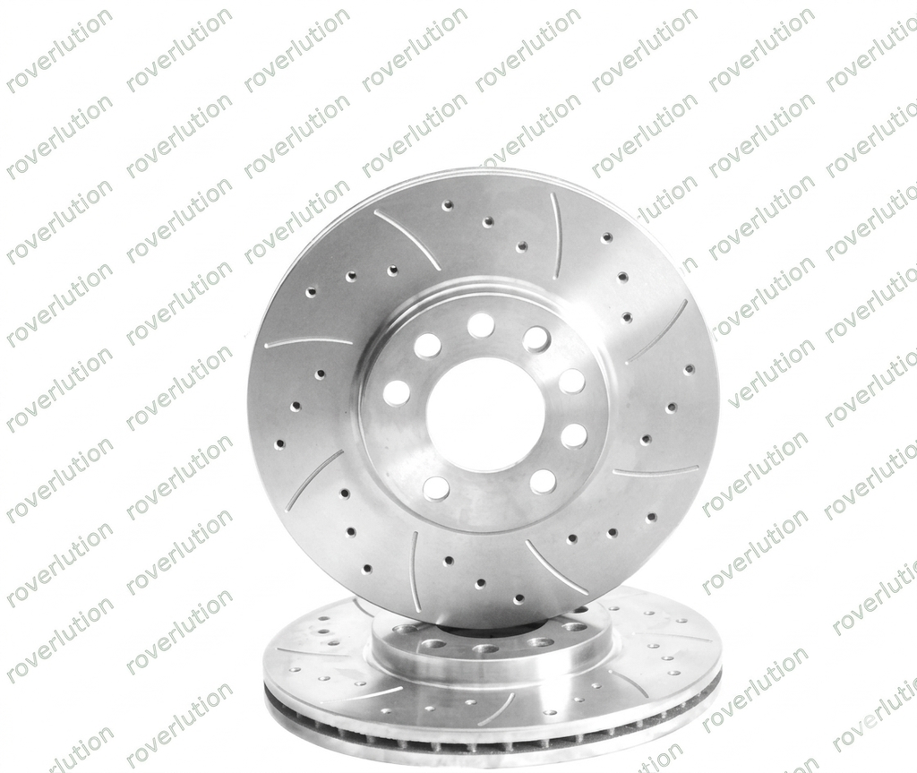 Rover 200/400 R8 XW 300mm front brake discs. (Redrilled) BIG brake kit